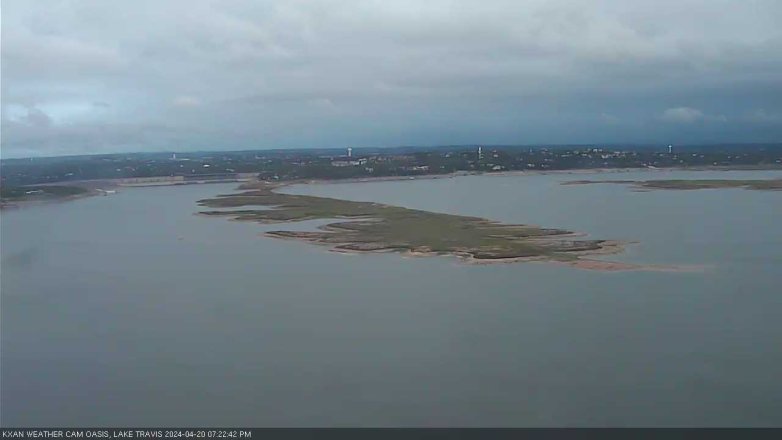 Lake Travis webcam, April 20, 2024 7:25 PM CT