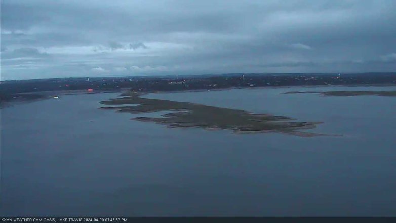 Lake Travis webcam, April 20, 2024 7:45 PM CT