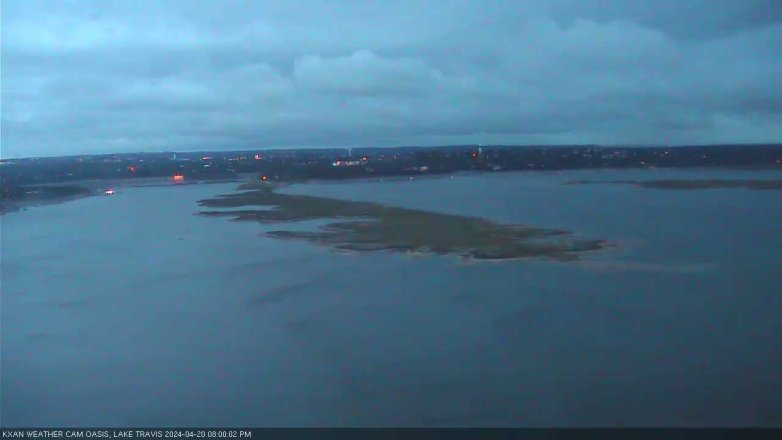 Lake Travis webcam, April 20, 2024 8:00 PM CT