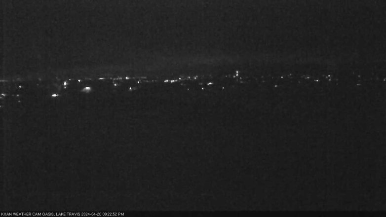 Lake Travis webcam, April 20, 2024 9:25 PM CT
