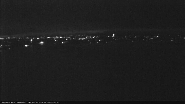 Lake Travis webcam, April 20, 2024 11:25 PM CT
