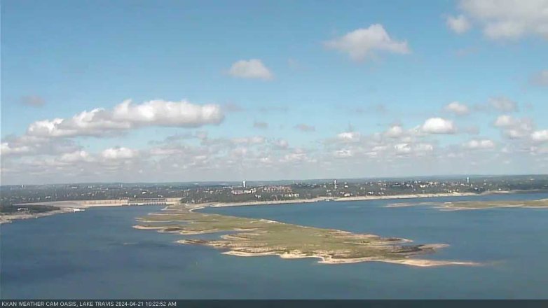 Lake Travis webcam, April 21, 2024 10:25 AM CT