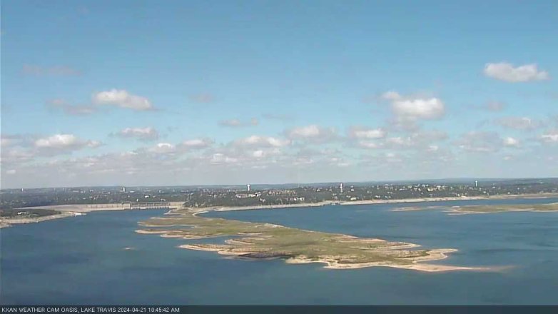 Lake Travis webcam, April 21, 2024 10:45 AM CT