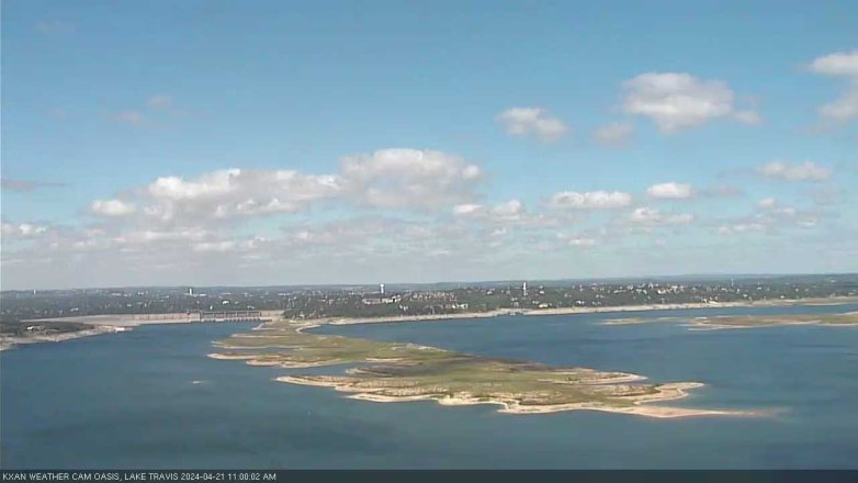 Lake Travis webcam, April 21, 2024 11:00 AM CT