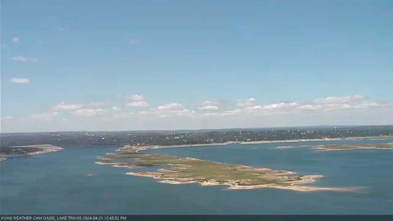 Lake Travis webcam, April 21, 2024 12:45 PM CT
