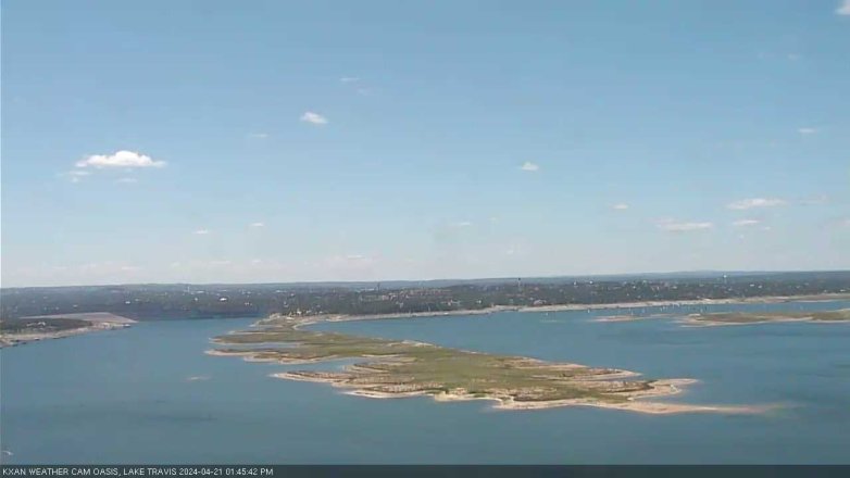 Lake Travis webcam, April 21, 2024 1:45 PM CT