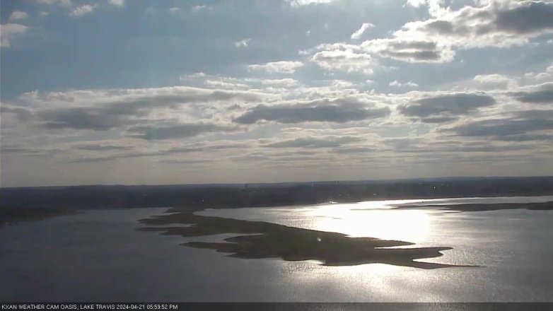 Lake Travis webcam, April 21, 2024 6:00 PM CT