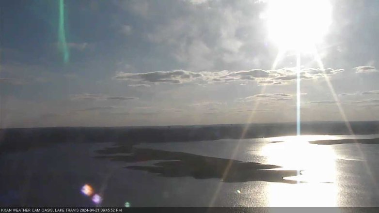 Lake Travis webcam, April 21, 2024 6:45 PM CT