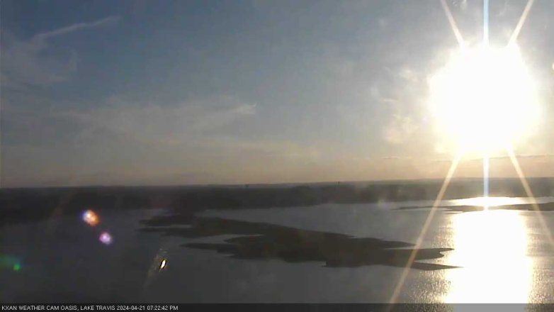 Lake Travis webcam, April 21, 2024 7:25 PM CT