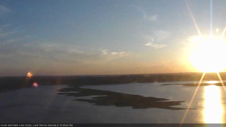 Lake Travis webcam, April 21, 2024 7:45 PM CT