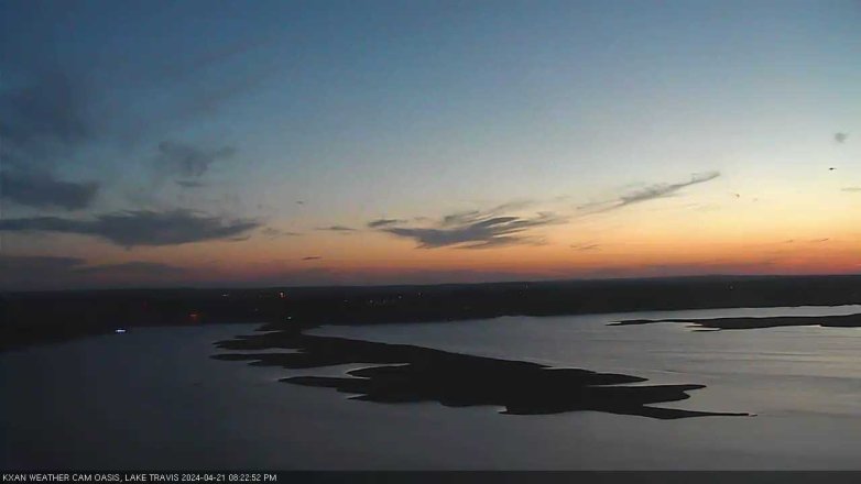 Lake Travis webcam, April 21, 2024 8:25 PM CT