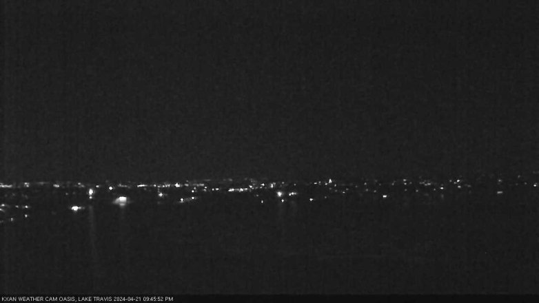 Lake Travis webcam, April 21, 2024 9:45 PM CT