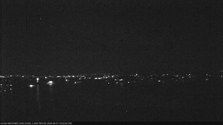 Lake Travis webcam, April 21, 2024 10:25 PM CT