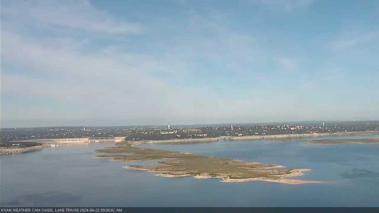 Lake Travis webcam, April 22, 2024 9:00 AM CT
