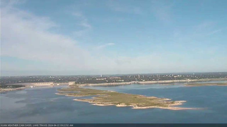 Lake Travis webcam, April 22, 2024 9:25 AM CT