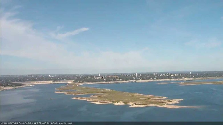 Lake Travis webcam, April 22, 2024 9:45 AM CT