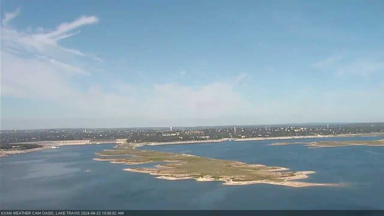 Lake Travis webcam, April 22, 2024 10:00 AM CT