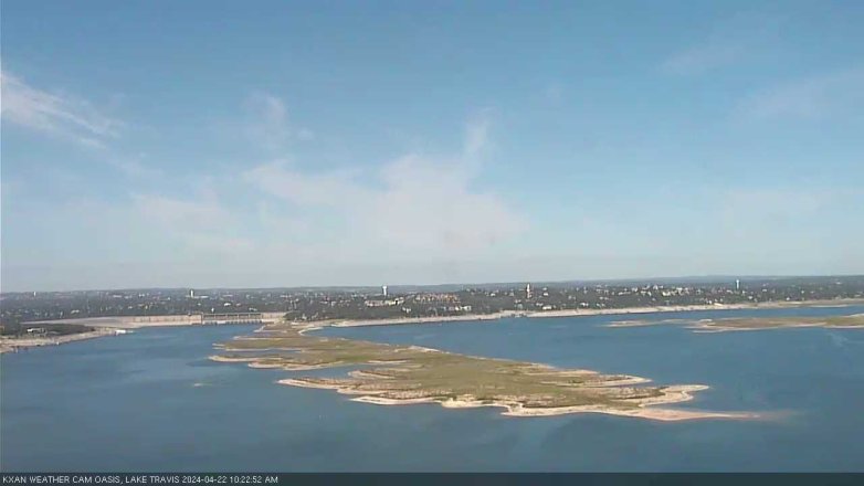 Lake Travis webcam, April 22, 2024 10:25 AM CT