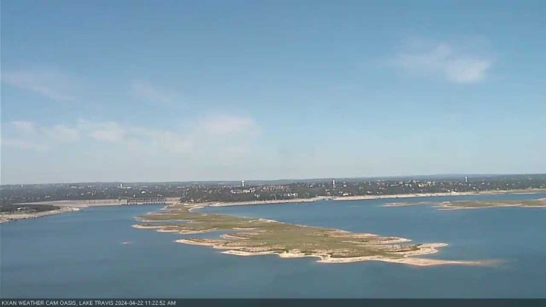Lake Travis webcam, April 22, 2024 11:25 AM CT