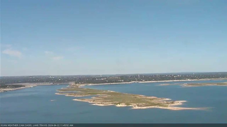Lake Travis webcam, April 22, 2024 11:45 AM CT