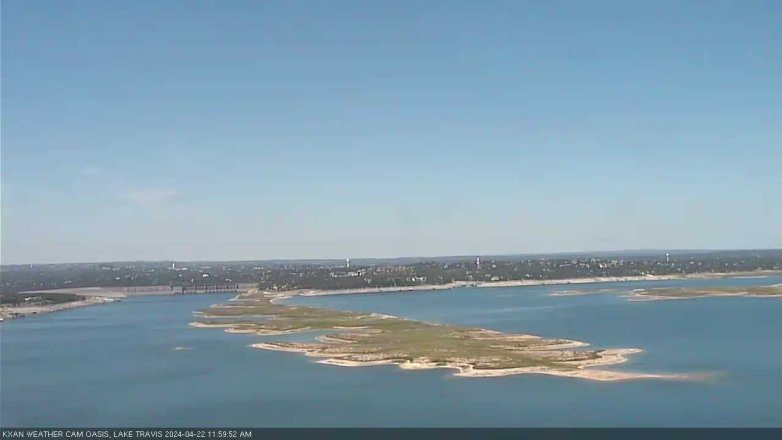 Lake Travis webcam, April 22, 2024 12:00 PM CT