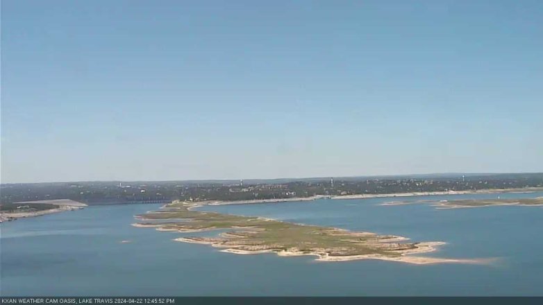 Lake Travis webcam, April 22, 2024 12:45 PM CT