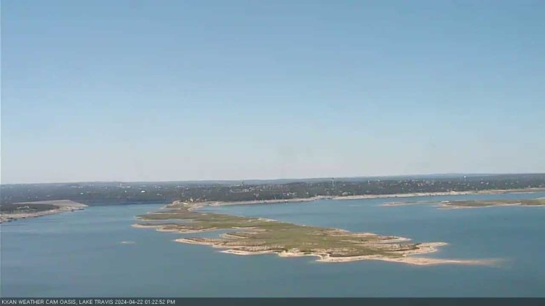 Lake Travis webcam, April 22, 2024 1:25 PM CT