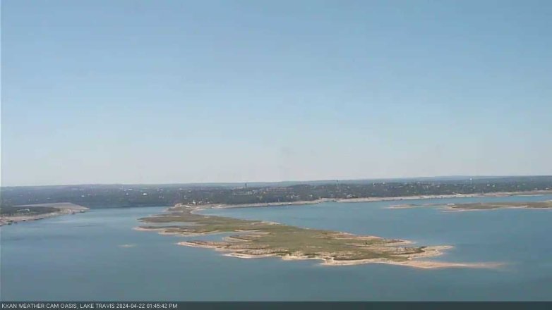 Lake Travis webcam, April 22, 2024 1:45 PM CT