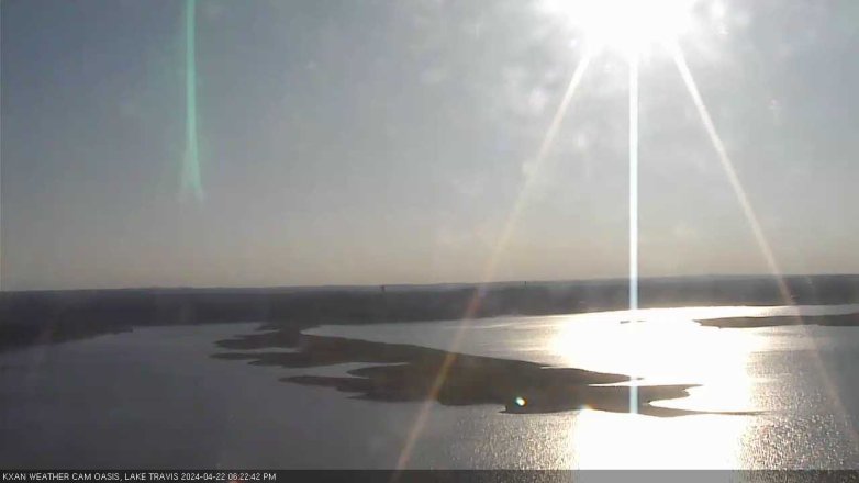 Lake Travis webcam, April 22, 2024 6:25 PM CT