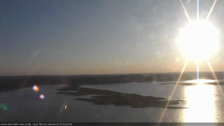 Lake Travis webcam, April 22, 2024 7:25 PM CT