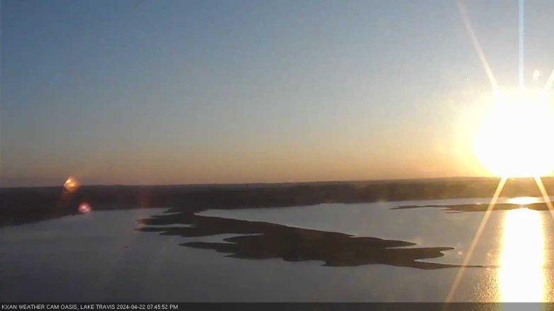 Lake Travis webcam, April 22, 2024 7:45 PM CT