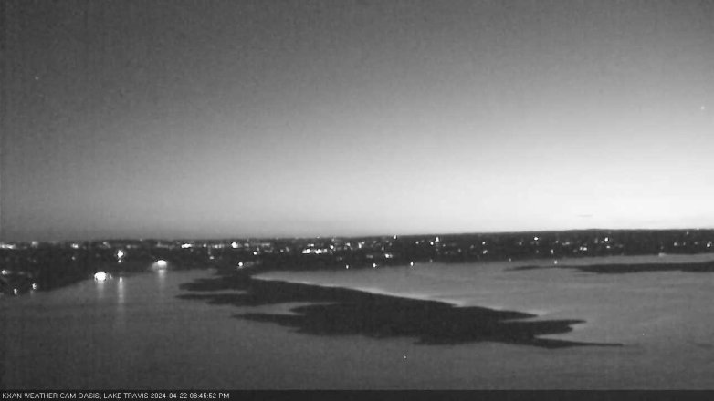 Lake Travis webcam, April 22, 2024 8:45 PM CT