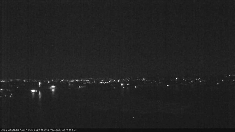 Lake Travis webcam, April 22, 2024 9:25 PM CT