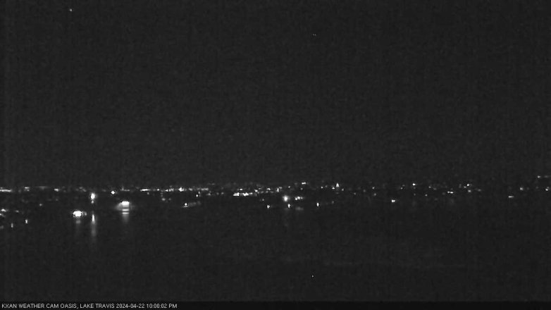 Lake Travis webcam, April 22, 2024 10:00 PM CT