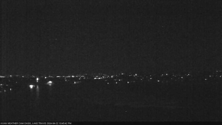 Lake Travis webcam, April 22, 2024 10:45 PM CT