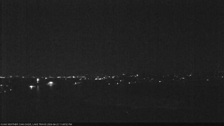 Lake Travis webcam, April 22, 2024 11:45 PM CT