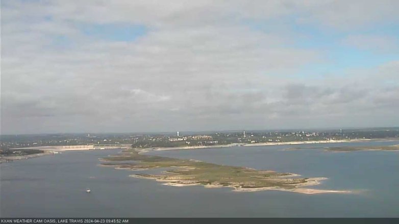 Lake Travis webcam, April 23, 2024 9:45 AM CT