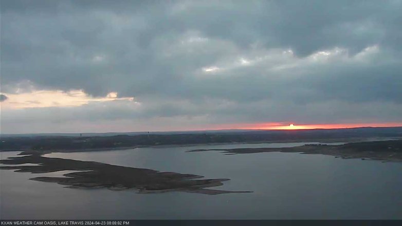 Lake Travis webcam, April 23, 2024 8:00 PM CT