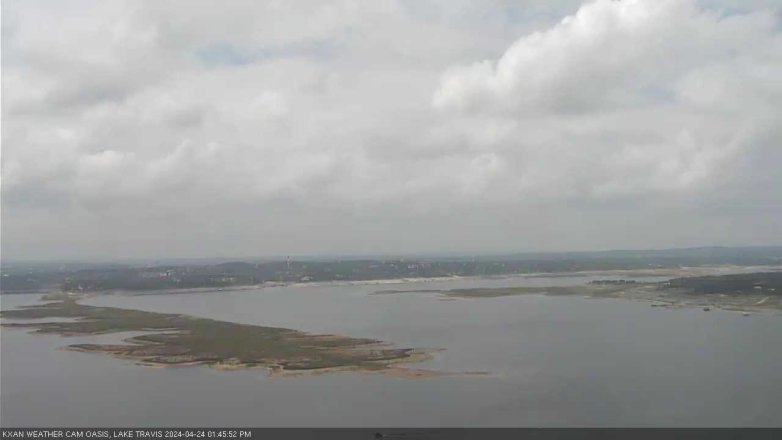 Lake Travis webcam, April 24, 2024 1:45 PM CT