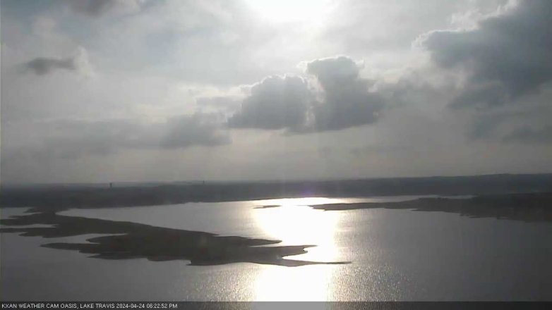 Lake Travis webcam, April 24, 2024 6:25 PM CT