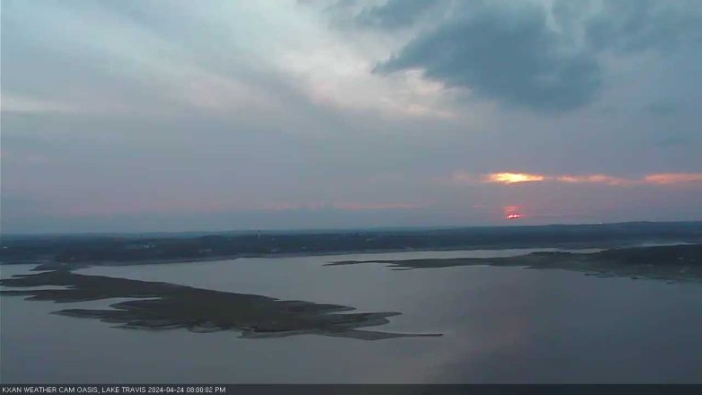 Lake Travis webcam, April 24, 2024 8:00 PM CT