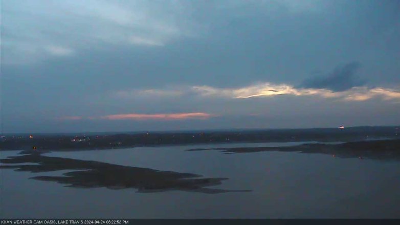 Lake Travis webcam, April 24, 2024 8:25 PM CT