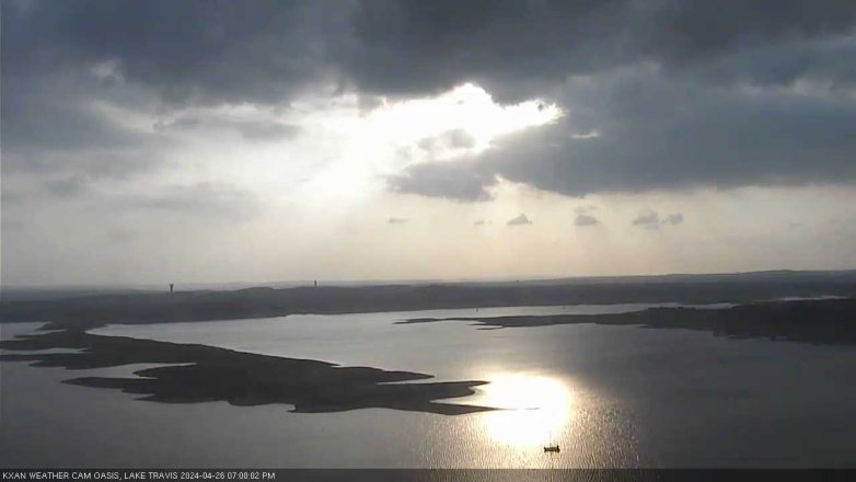Lake Travis webcam, April 26, 2024 7:00 PM CT