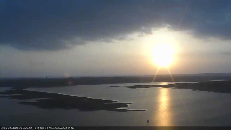 Lake Travis webcam, April 26, 2024 7:45 PM CT