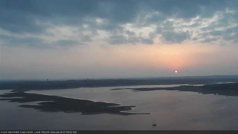 Lake Travis webcam, April 26, 2024 8:00 PM CT