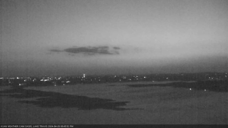 Lake Travis webcam, April 26, 2024 8:45 PM CT
