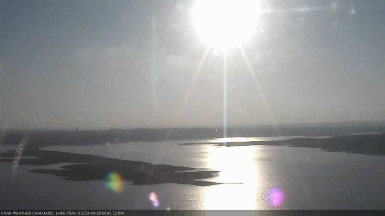Lake Travis webcam, April 28, 2024 6:45 PM CT