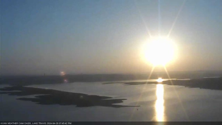 Lake Travis webcam, April 28, 2024 7:45 PM CT