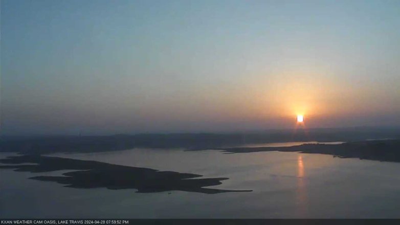Lake Travis webcam, April 28, 2024 8:00 PM CT