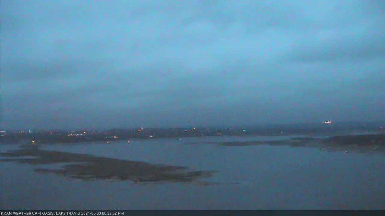 Lake Travis webcam, May 3, 2024 8:25 PM CT